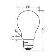 OSRAM LED-pære E27 2,2W mat 2.700K 470lm 2er