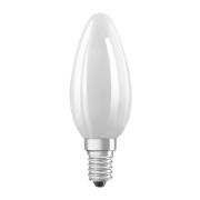 OSRAM LED-pære stearinlys mat E14 1,2W 4000K 255lm