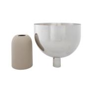 AYTM Blomsterpotte Torus, grå, Ø 22 cm, højde 30,6 cm, jern