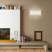 LED-væglampe Box W2 bi-emission, B 61,9 cm, hvid, 2700 K