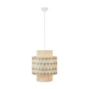 Ano hængelampe, Ø 45 cm, tekstil, beige/brun