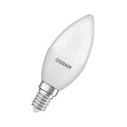 OSRAM LED Classic Star, stearinlys, mat, E14, 3,3 W, 2.700 K