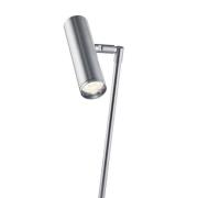 Tom Pro LED-bordlampe, mat nikkel, højde 47 cm, CCT, dæmper