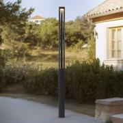 Lucande LED-udendørslampe Pirron, 230 cm, antracit, IP65