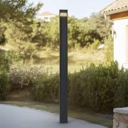 Lucande LED-udendørslampe Tavion, 230 cm, antracit, IP65