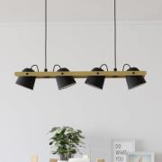 EGLO connect LED-loftlampe Hornwood-Z, 4 lyskilder, sort