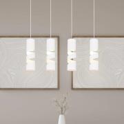 Stream hængelampe, hvid, længde 80 cm 4 lyskilder metal GU10