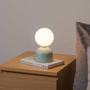 Miki bordlampe, mintgrøn, højde 21 cm, metal/glas, G9