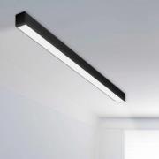 SLC LED-loftlampe Click til længde 140 cm, sort, CCT