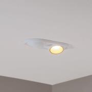 Bega LED indbygningsspot Studio Line, hvid/messing, 2 lyskilder.