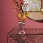 KARE Marvelous Duo-vase, højde 31 cm, glas, gul, lilla