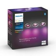 Philips Hue Centura spot, rundt, 3 stk, alu