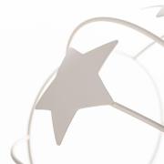 Stars væglampe, sandfarvet, metal, Ø 21 cm, stikprop