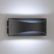Rio udendørs LED-væglampe, up/down, sort