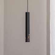 Tibia pendellampe, 1 lyskilde, sort, stål, GU10