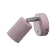 Sjovt vægspot, pink, 14 cm højt, justerbart, GU10