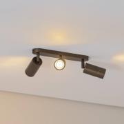 Link loftspot, titan-guldfarvet, længde 33 cm, 3 lyskilder.
