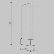 Maytoni LED-væglampe Ornate, messing/klar, højde 31 cm