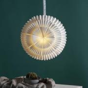 Frost dekostjerne, papir uden fatning Ø 50 cm hvid