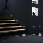Wall F LED-væglampe, rustfrit stål-look 1,8 W