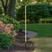 Lindby LED-gadelampe Neano, 120 cm, sort, metal, IP65