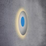 Escale Blade Open LED-væglampe RGB+W sølv Ø 59 cm