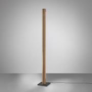 Quitani Elis LED-gulvlampe, eg/sort