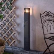 Facado II vejlampe, højde 100 cm, grå/røget 11 x 11 cm IP65