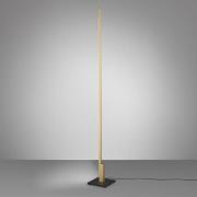 Quitani Talon LED-gulvlampe i anodiseret mat messing