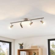 ELC Farida loftlampe, nikkel, 4 lyskilder
