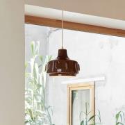 MARKET SET pendellampe Jimmy, Ø 25 cm, brun, keramik