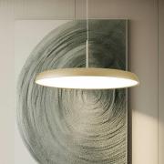 LED-hængelampe Art, creme-guldfarvet, Ø 45 cm, metal