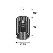 SLV Pendellampe Wud, træ lys, Ø 25 cm, træ