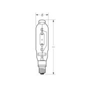 RADIUM Halogen-metaldamppære E40 2050W HRI-T D/I klar
