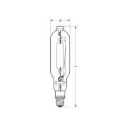 RADIUM Halogen-metaldamppære E40 2000W HRI-T NSC klar