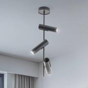 Loftspot Leda 3, antracit, 3 lyskilder, stål, højde 76 cm
