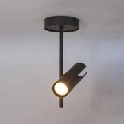 Loftspot Leda 1, olivengrøn, 1 lyskilde, stål, højde 34 cm