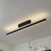 Lucande LED-loftlampe Mylosh, sort, CCT, Tuya