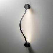 OLEV LED-væglampe Segmento, sort, metal, 85 cm, 2.700 K