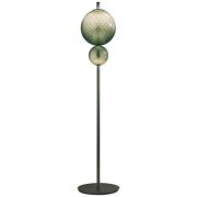 OLEV LED-gulvlampe TERRA&LUNA, grøn, metal/glas, 184 cm 927