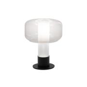 Bordlampe Flick, klar, glas, 28 cm, dæmpbar, E14