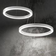 Ideal Lux LED-hængelampe Oracle, Ø 70 cm, hvid, 3.000 K