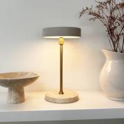 Dyberg Larsen LED-bordlampe Moonlight, beigefarvet