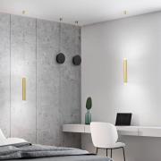 LED-hængelampe Prado, messing, metal, dæmpbar