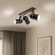 Esra loftlampe, sort, længde 45 cm, metal, 3 lyskilder