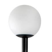 LED-sokkellampe Cuca, sort, stål, IP65, højde 50 cm