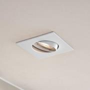 Prios indbygningslampe Fibur, hvid, 9 cm, GU10