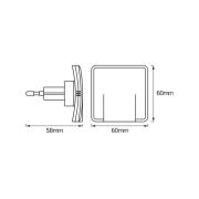 OSRAM LED-stikkontaktnattelys LUNETTA SLIM, hvid, indirekte