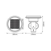 OSRAM LED-væglampe ENDURA STYLE SOLAR DOUBLE CIRCLE sort