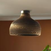 OSRAM loftlampe HAT, brun, Ø 36 cm, bølgepap, E27